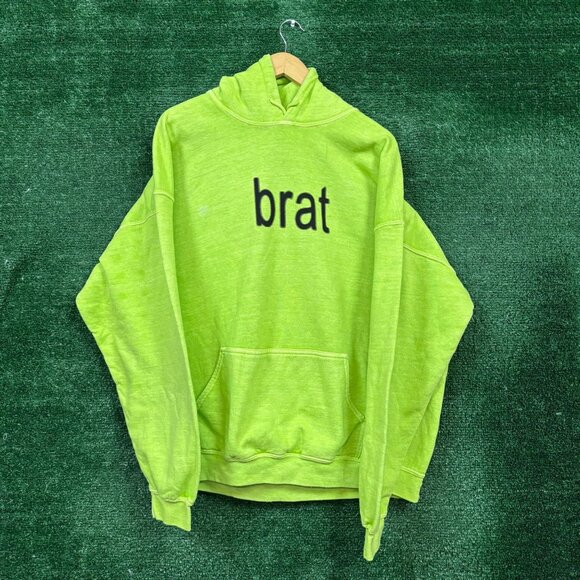 CharliXCX Brat Logo Oversized Hoodie Size S/M - Picture 1 of 4